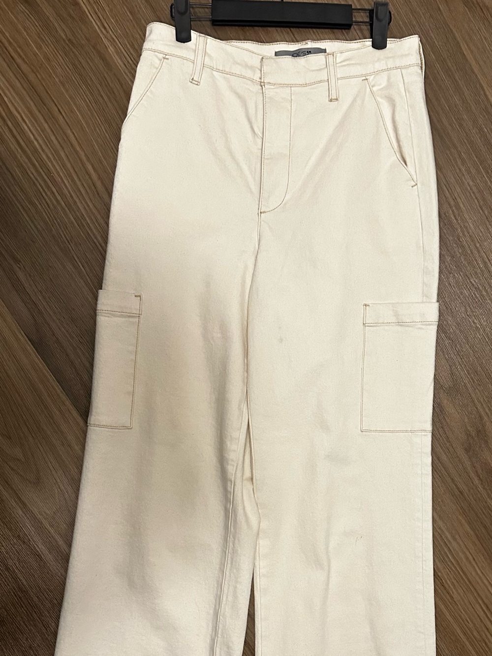 Joe's Jeans Off-White High-Rise Cargo Pants
